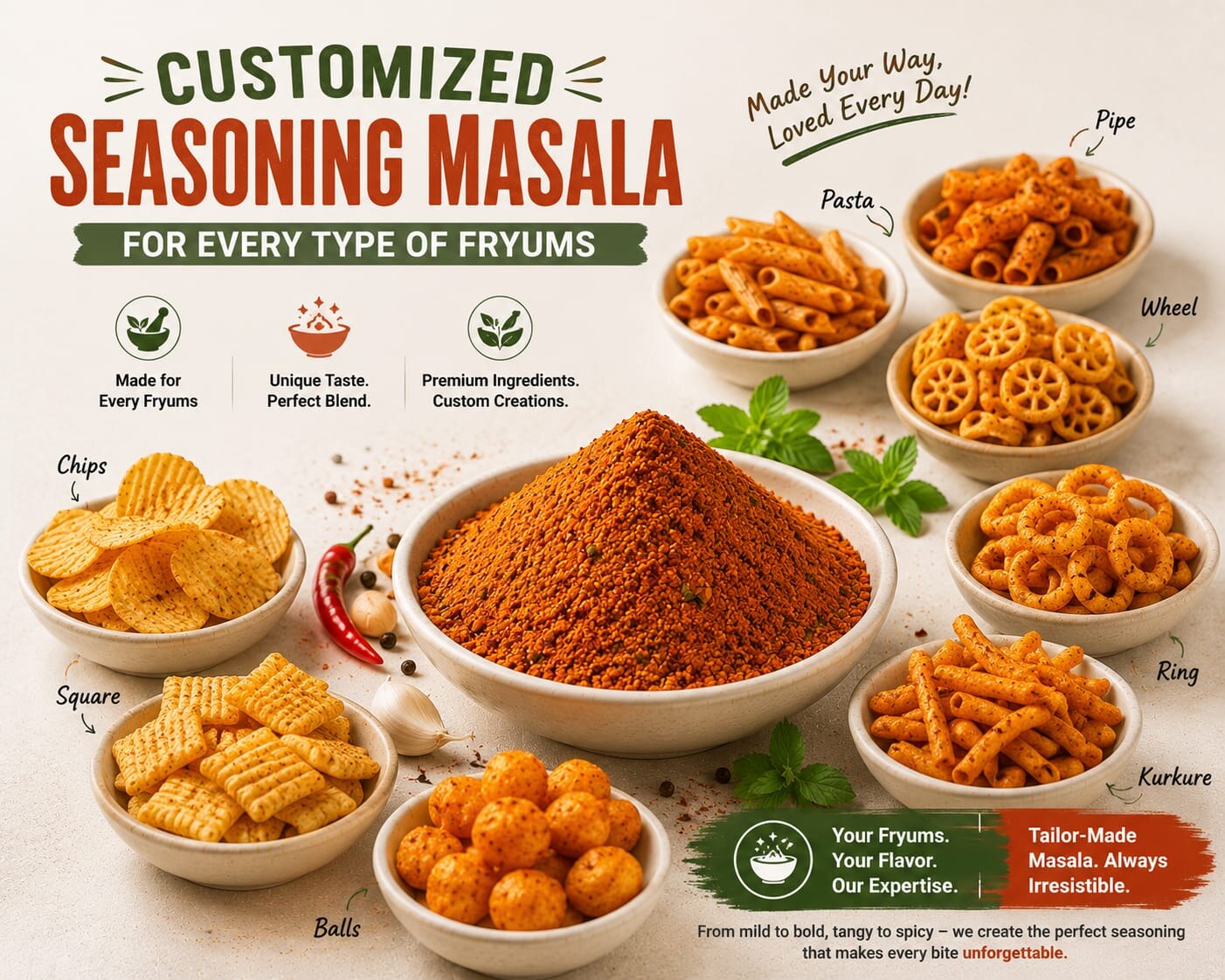 Fryums seasoning from Tharun Enterprises