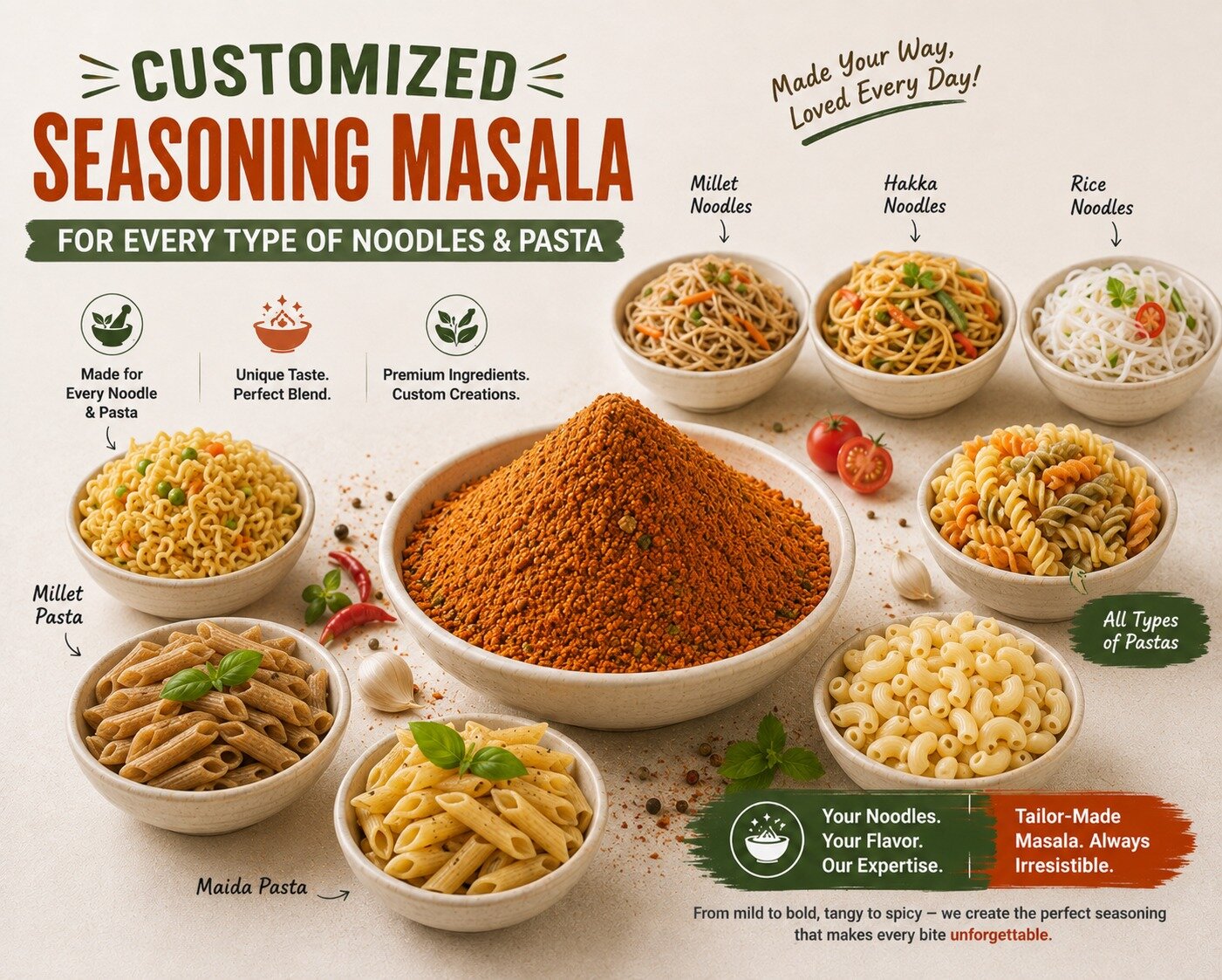 Noodle seasoning from Tharun Enterprises