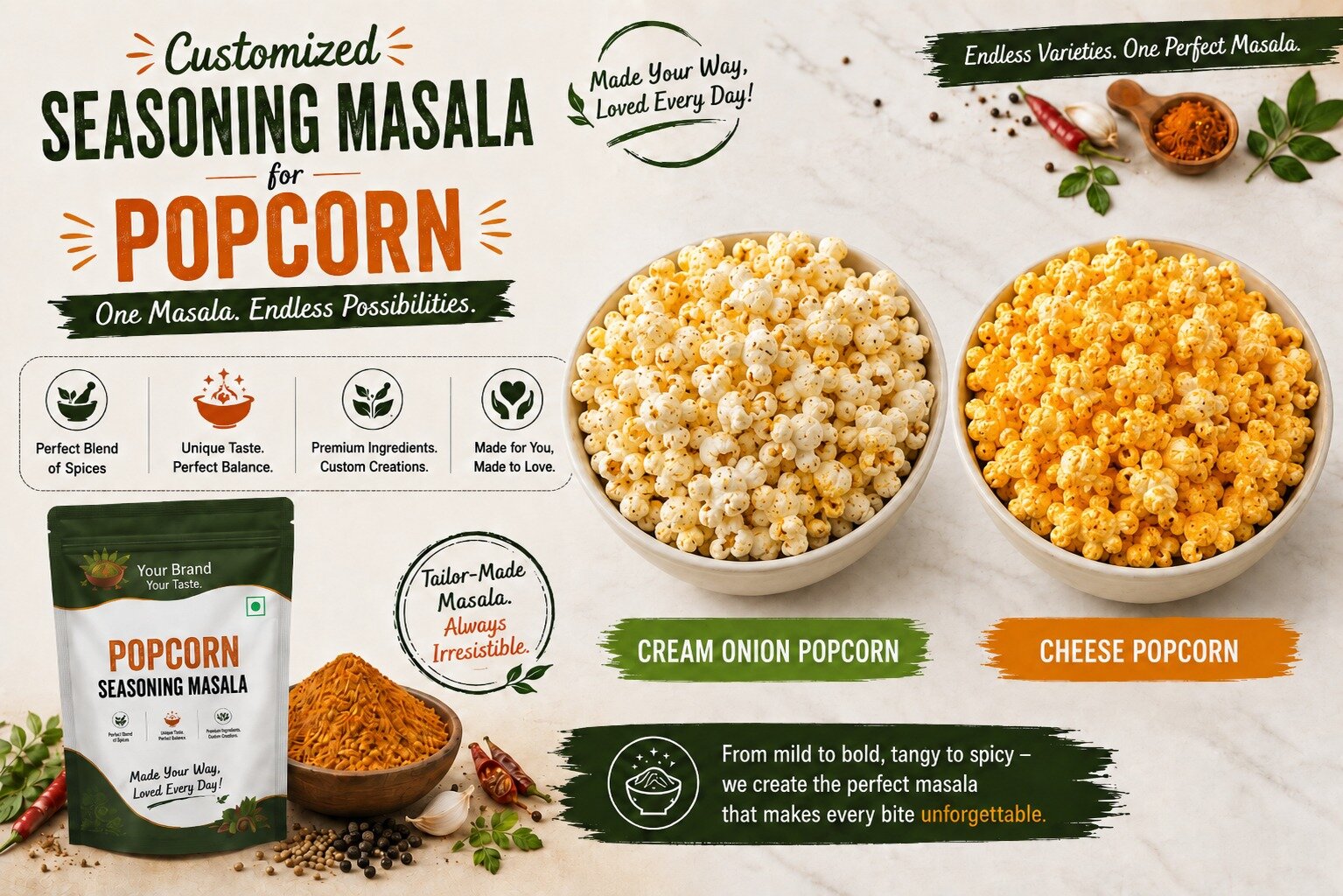 Popcorn seasoning from Tharun Enterprises