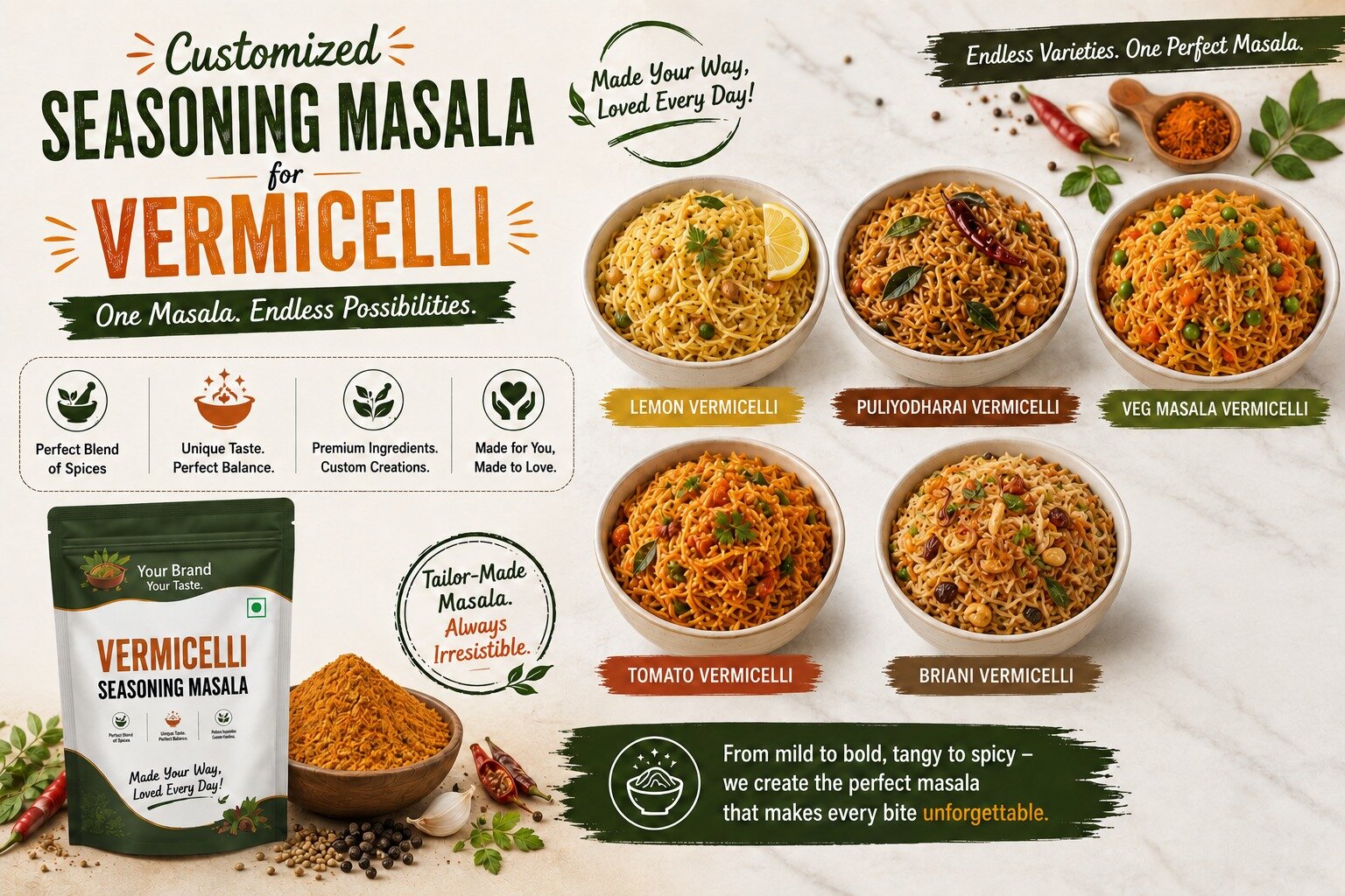 Vermicelli seasoning from Tharun Enterprises
