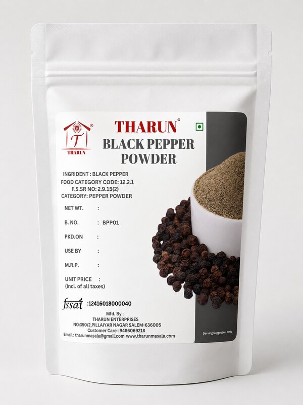 Black Pepper Powder by Tharun Enterprises